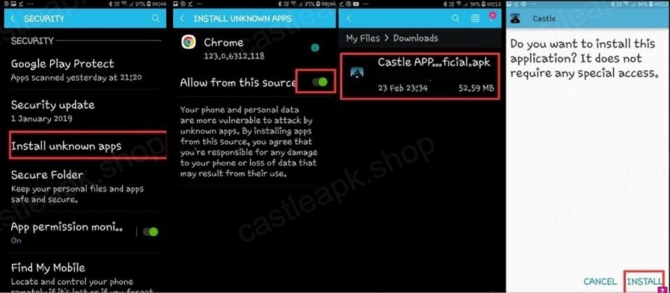 How to Download & Install Castle APK For Android